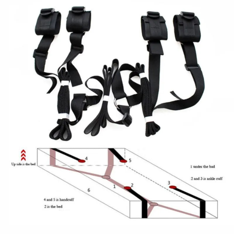 BDSM Restraints Harness Open Legs Spreader Sexy Toys For Couples No Vibrators Sex Flirting Tied Legs Adult Accessories Sex Shop