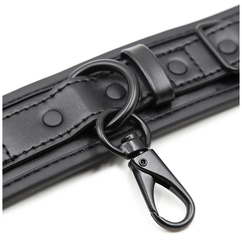 Sexy Adjustable Leather Handcuffs For Sex Toys For Woman Couples Hang Buckle Link Bdsm Bondage Restraints Exotic Accessories