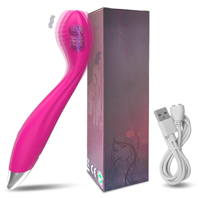 Beginner G-Spot Vibrator for Women Nipple Clitoris Stimulator 8 Fast Seconds to Orgasm Finger Shaped Vibes Sex Toys for Adults