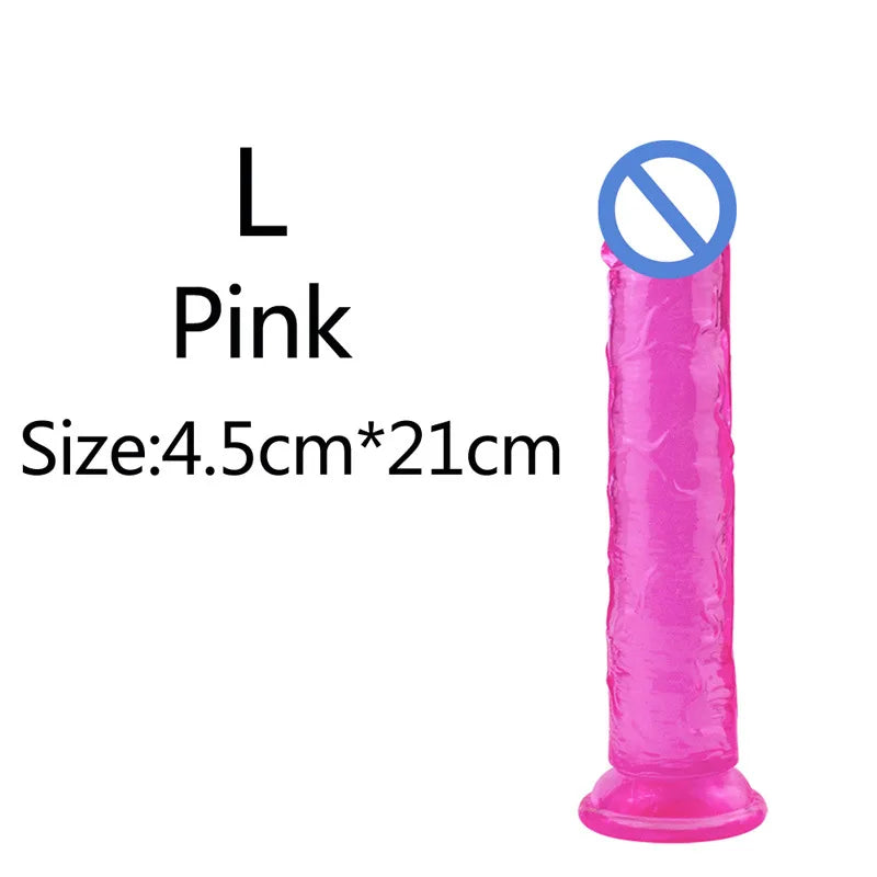 Cheap 5 Colors Small Transparent Dildo Suction Cup Jelly Dick Women Erotic Anal Sex Toys Soft Clitori Vaginal Masturbators Penis