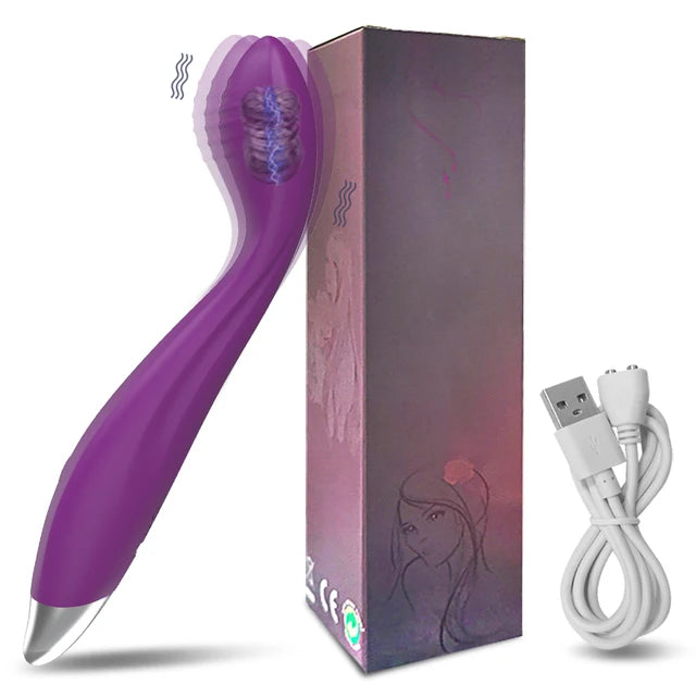 Beginner G-Spot Vibrator for Women Nipple Clitoris Stimulator 8 Fast Seconds to Orgasm Finger Shaped Vibes Sex Toys for Adults