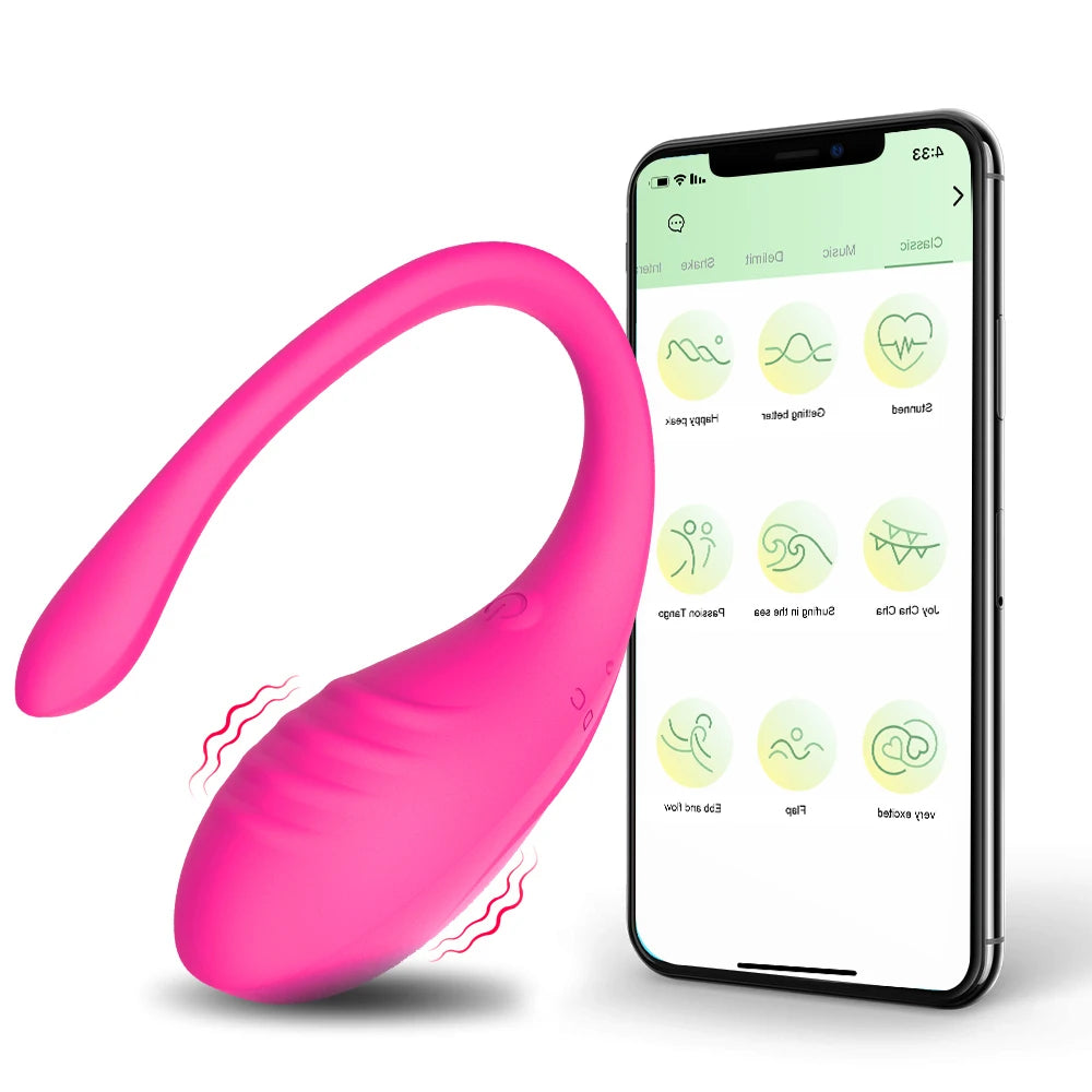 Explore the ultimate pleasure with the 9 Speed APP Controlled Vaginal Vibrators G Spot Anal Vibrating Egg Massager.