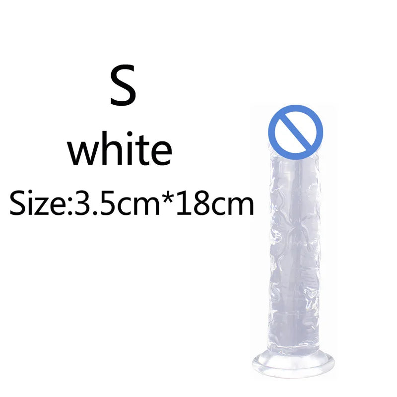 Cheap 5 Colors Small Transparent Dildo Suction Cup Jelly Dick Women Erotic Anal Sex Toys Soft Clitori Vaginal Masturbators Penis