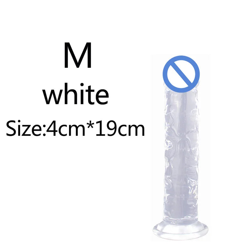 Cheap 5 Colors Small Transparent Dildo Suction Cup Jelly Dick Women Erotic Anal Sex Toys Soft Clitori Vaginal Masturbators Penis