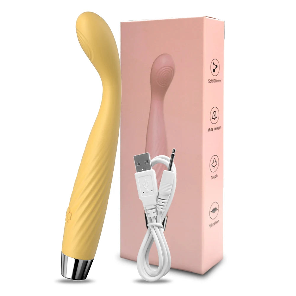 Beginner G-Spot Vibrator for Women Nipple Clitoris Stimulator 8 Fast Seconds to Orgasm Finger Shaped Vibes Sex Toys for Adults