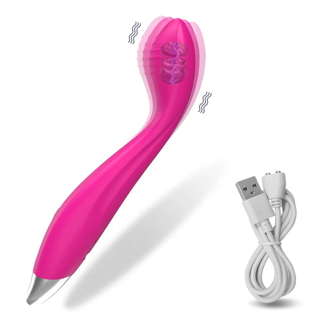 Beginner G-Spot Vibrator for Women Nipple Clitoris Stimulator 8 Fast Seconds to Orgasm Finger Shaped Vibes Sex Toys for Adults